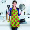 Green And Red Polka Dot Women's Apron-grizzshop