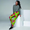 Green And Red Polka Dot Women's Joggers-grizzshop