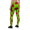 Green And Red Polka Dot Women's Leggings-grizzshop