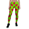 Green And Red Polka Dot Women's Leggings-grizzshop