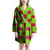 Green And Red Polka Dot Women's Robe-grizzshop