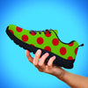 Green And Red Polka Dot Women's Sneakers-grizzshop