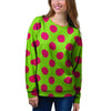 Green And Red Polka Dot Women's Sweatshirt-grizzshop