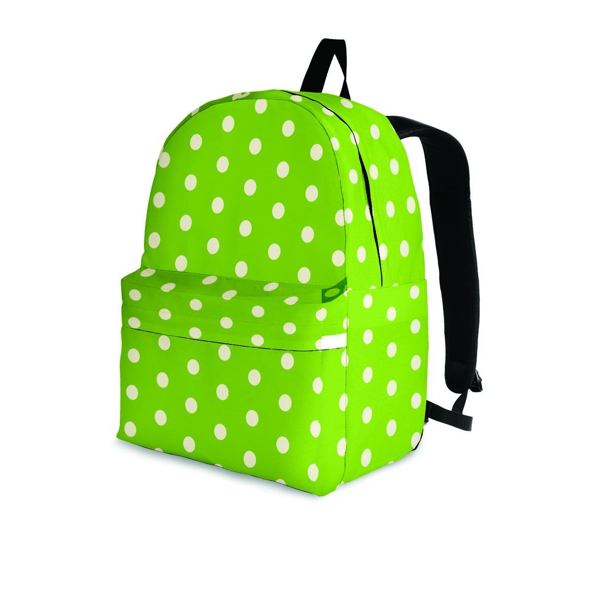 Green And White Polka Dot Backpack-grizzshop