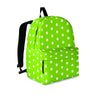 Green And White Polka Dot Backpack-grizzshop