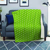 Green And White Polka Dot Blanket-grizzshop