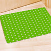 Green And White Polka Dot Door Mat-grizzshop