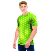 Green And White Polka Dot Men T Shirt-grizzshop