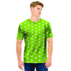 Green And White Polka Dot Men T Shirt-grizzshop