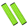 Green And White Polka Dot Seat Belt Cover-grizzshop