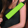 Green And White Polka Dot Seat Belt Cover-grizzshop