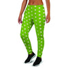 Green And White Polka Dot Women's Joggers-grizzshop