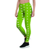 Green And White Polka Dot Women's Leggings-grizzshop