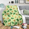 Green Avocado Pattern Print Blanket-grizzshop