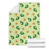 Green Avocado Pattern Print Blanket-grizzshop