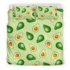 Green Avocado Pattern Print Duvet Cover Bedding Set-grizzshop
