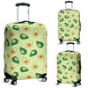 Green Avocado Pattern Print Luggage Cover Protector-grizzshop