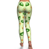 Green Avocado Pattern Print Pattern Women Leggings-grizzshop