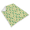 Green Avocado Pattern Print Throw Blanket-grizzshop