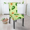 Green Avocado Patttern Print Chair Cover-grizzshop