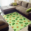 Green Avocado Patttern Print Floor Mat-grizzshop