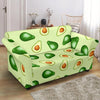 Green Avocado Patttern Print Loveseat Cover-grizzshop