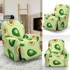 Green Avocado Patttern Print Recliner Cover-grizzshop