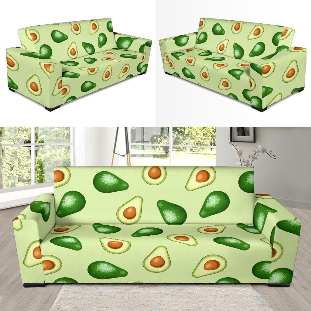 Green Avocado Patttern Print Sofa Covers-grizzshop