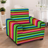 Green Baja Serape Armchair Cover-grizzshop