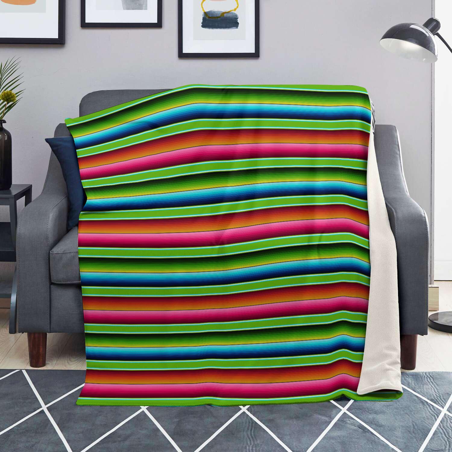 Green Baja Serape Blanket-grizzshop