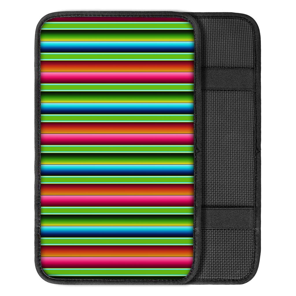 Green Baja Serape Car Console Cover-grizzshop