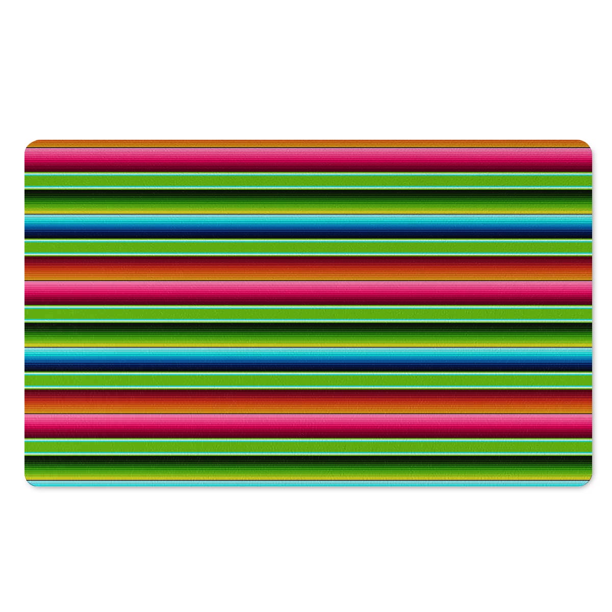 Green Baja Serape Door Mat-grizzshop