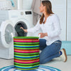 Green Baja Serape Laundry Basket-grizzshop