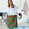 Green Baja Serape Laundry Basket-grizzshop