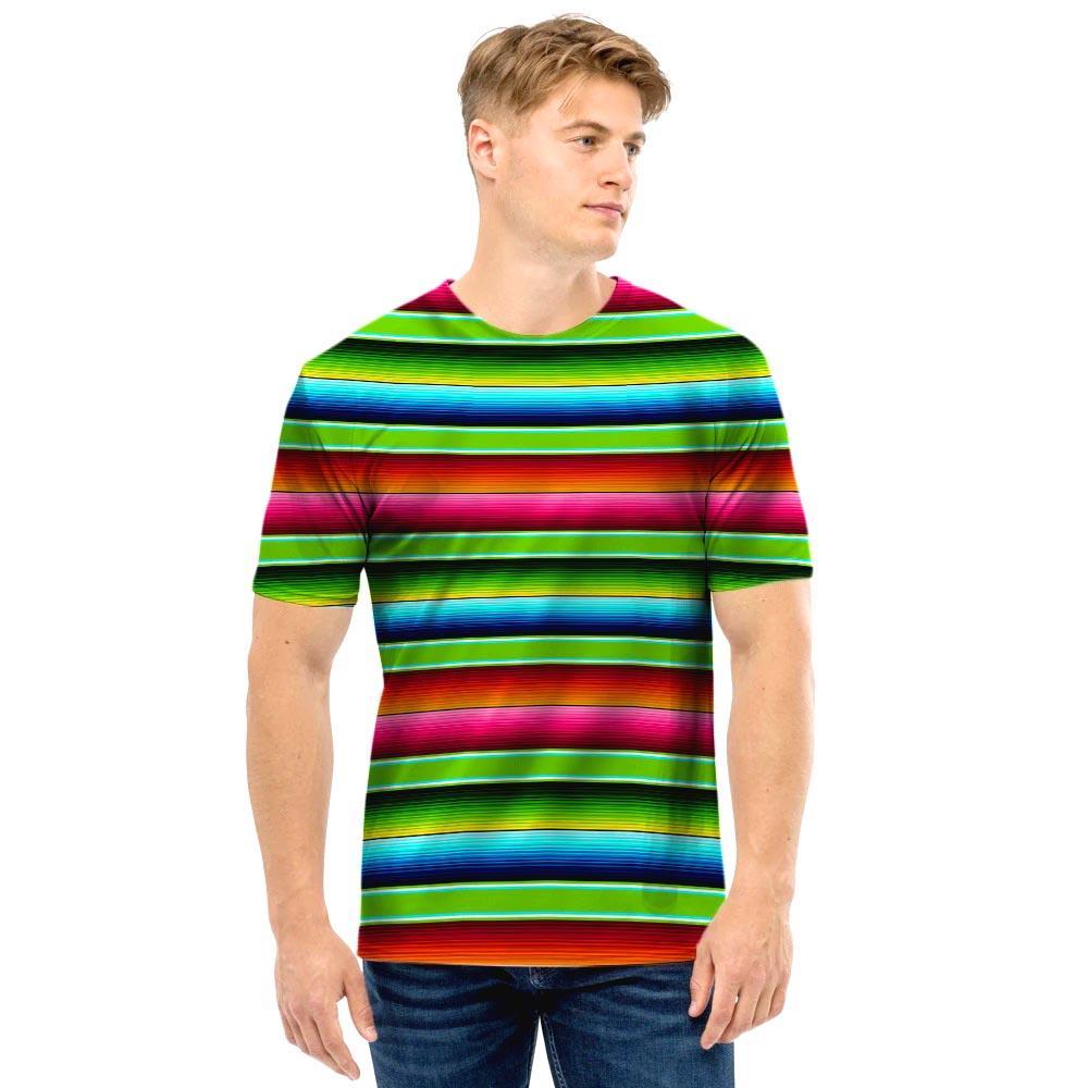 Green Baja Serape Men T Shirt-grizzshop