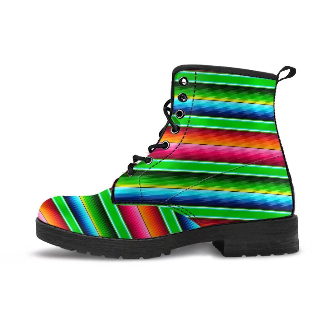 Green Baja Serape Men's Boots-grizzshop