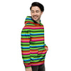 Green Baja Serape Men's Hoodie-grizzshop