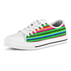 Green Baja Serape Men's Low Top Shoes-grizzshop