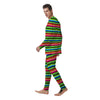 Green Baja Serape Men's Pajamas-grizzshop