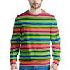 Green Baja Serape Men's Sweatshirt-grizzshop