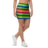 Green Baja Serape Mini Skirt-grizzshop