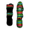 Green Baja Serape Muay Thai Shin Guard-grizzshop