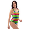 Green Baja Serape One Piece Swimsuite-grizzshop