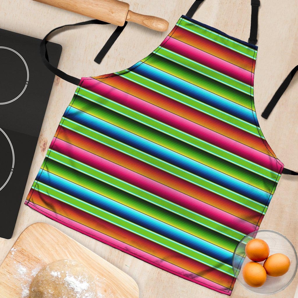 Green Baja Serape Women's Apron-grizzshop