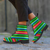 Green Baja Serape Women's Boots-grizzshop