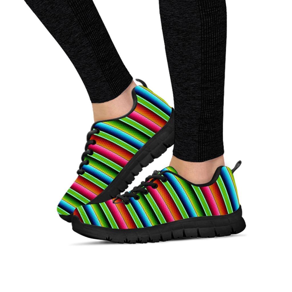 Green Baja Serape Women's Sneakers-grizzshop