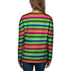 Green Baja Serape Women's Sweatshirt-grizzshop