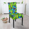 Green Blue Butterfly Pattern Print Chair Cover-grizzshop