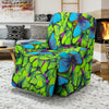 Green Blue Butterfly Pattern Print Recliner Cover-grizzshop