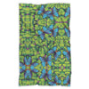 Green Blue Butterfly Pattern Print Throw Blanket-grizzshop